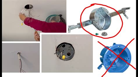 how to remove ceiling electrical junction box|installing electrical box in ceiling.